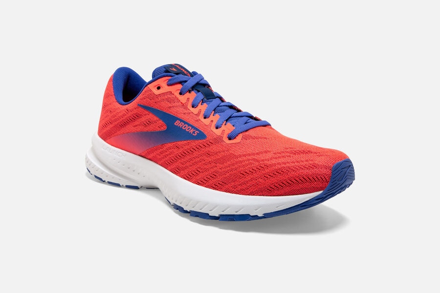 Brooks Launch 7 Road Running Shoes - Womens - Orange/Blue - CS8473061